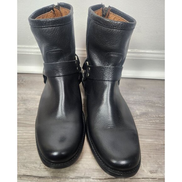 Frye Women's Sz. 8B Portia Harness Short Black Leather Boots NWOT - Picture 2 of 8